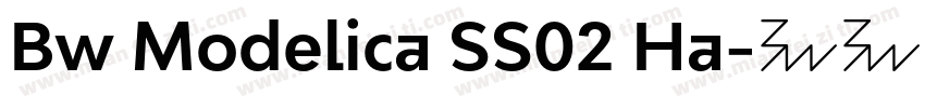 Bw Modelica SS02 Ha字体转换
